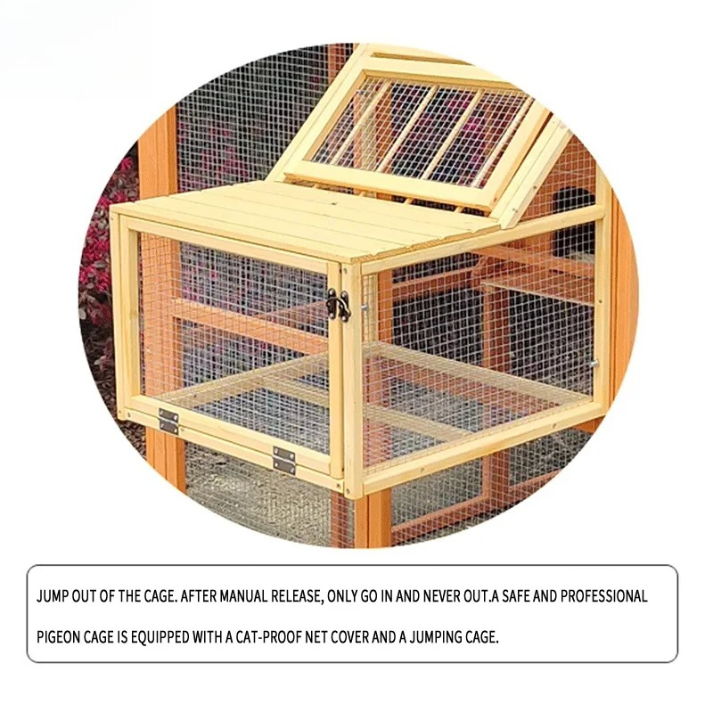 新しいデザインの大型耐雨木製屋外鳩・家禽飼育ケージ、都市農場 - Urban Farming Design のレビューと価格