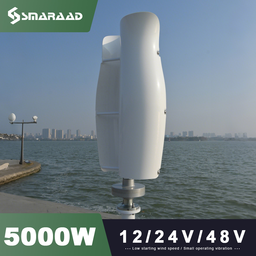5000W 磁気浮上式垂直風力タービン 48V 静音起動、都 - Urban Farming Vertical のレビューと価格